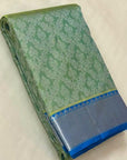 Icy Green Pure Zari Mulberry Silk Kanjivaram Saree