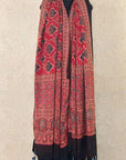 Hand Block Print Ajrakh Dupatta