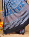 Modal Silk Ajrakh Saree