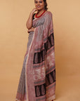 Bagh Hand Block Print Chanderi Silk Saree