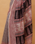 Hand Block Print Chanderi Silk Saree