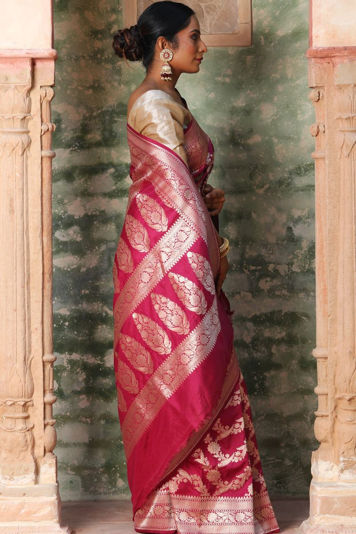 Handwoven ﻿Banarasi Katan Silk Saree