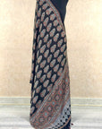 Black Modal Silk Ajrakh Dupatta
