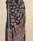 Black Ajrakh Dupatta