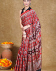 Modal Silk Ajrakh Saree