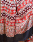 Red Ajrakh Saree