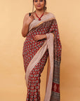 Sanganeri cotton Silk Saree