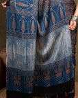 Indigo Ajrakh Modal Silk Saree