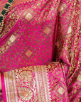 Magenta Banarasi Saree
