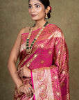 Jamewar Tanchoi Banarasi Silk Saree