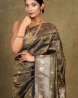 Jamewar Tanchoi Banarasi Silk Saree