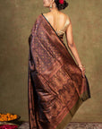 Black Banarasi Silk Saree