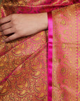 Magenta Banarasi Silk Saree