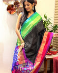 Ikat Pure Silk Handwoven Dupatta