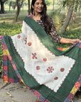 Kantha Cotton Ajrakh Dupatta