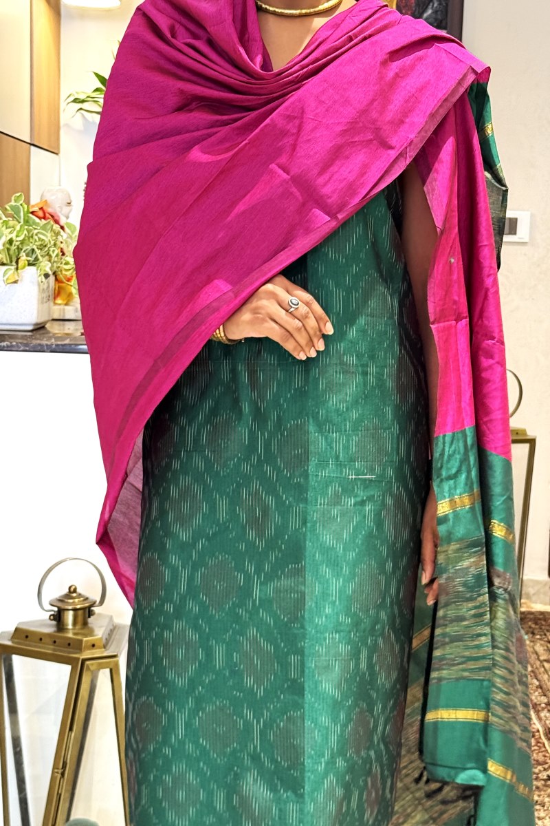 ikat silk dress material Handwoven Silk and Cotton Ikat Caftan Dresses Embrace the Timeless Craft of Ikat MIASETA