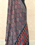 Black Modal Silk Ajrakh Dupatta