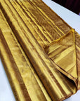 Sunshine Gold Pure Zari Mulberry Silk Kanjivaram Saree