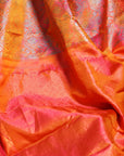 Sunset Zari Mulberry Silk Kanjivaram Saree