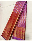 Lavender Blush Kanjivaram Zari Silk Saree