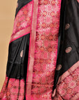 black-magenta-banarasi-katan-silk-saree