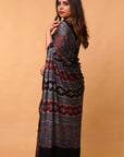 Ajrakh Modal Silk Saree