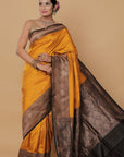 mustard-Banarasi-Silk-Handloom-Saree