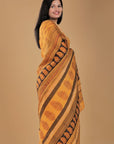 Mustard Bagh Maheshwari Silk Cotton Saree: House Of Elegance