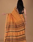 Mustard Bagh Maheshwari Silk Cotton Saree: House Of Elegance