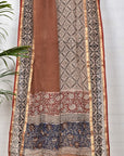 brown-beige-maheshwari-silk-dupatta-bagru-print
