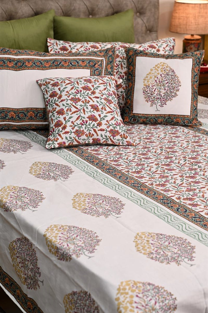 White-Cotton-Bed-Linen-Sanganeri-Print-Bedsheet-Glace-Cotton-Bedsheet