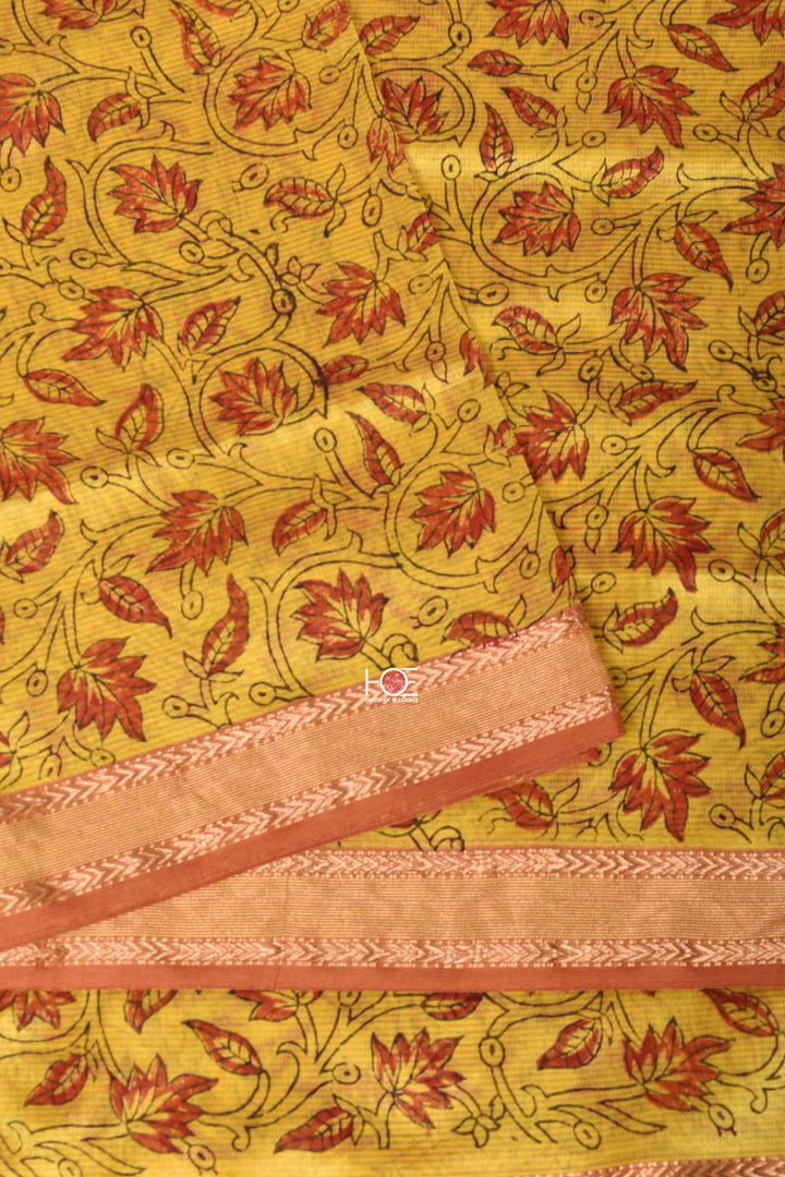 Beige Yellow Fusion / SiCo | Maheshwari Hand Block | 2 Pcs Suit - Handcrafted Home decor and Lifestyle Products