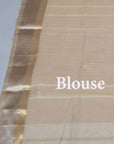 Golden White Maheshwari SiCo Saree Maheshwar Madhya Pradesh Cotton Silk Golden Zari Border Saree Maheshwari Silk Saree Maheshwari Saree