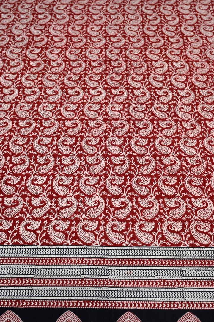 Red-black-white-Bagh-hand-block-printed-From-Dhar