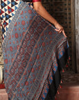 Modal Silk Ajrakh Saree