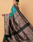Green-handloom-banarasi-silk-saree