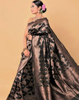 black-gold-Banarasi-Saree
