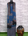 Indigo Corsage Unstitched Modal Silk Ajrakh Print Suit