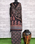 Floral String Unstitched Modal Silk Ajrakh Print Suit