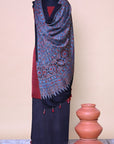 black-Modal-silk-ajrakh-print-dupatta