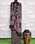 Floral String Unstitched Modal Silk Ajrakh Print Suit