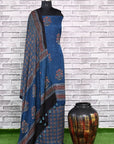 Indigo Corsage Unstitched Modal Silk Ajrakh Print Suit