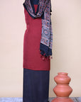 Black Modal ilk Ajrakh Dupatta