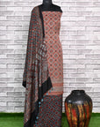 Riyal Challo Unstitched Modal Silk Ajrakh Print Suit