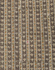 Mustard Khaki Booti Stripe / Cotton & Chanderi | Kalamkari | 3 Pcs Suit - Handcrafted Home decor and Lifestyle Products