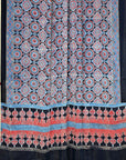 Black Indigo Ajrakh Modal Silk Dupatta