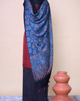 green-Modal-silk-ajrakh-print-dupatta