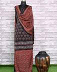 Taaj Kharey Unstitched Modal Silk Ajrakh Print Suit
