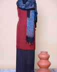 indigo-black-Modal-Silk-Ajrakh-Dupatta