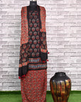 Taaj Kharey Unstitched Modal Silk Ajrakh Print Suit